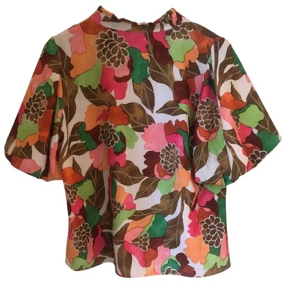 THML Floral Blouse - Multicolor NWOT - Picture 7 of 7